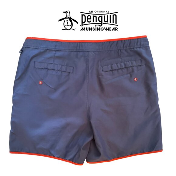 Penguin Men's Gray Swim Trunks 6", Size 34 - Picture 2 of 8